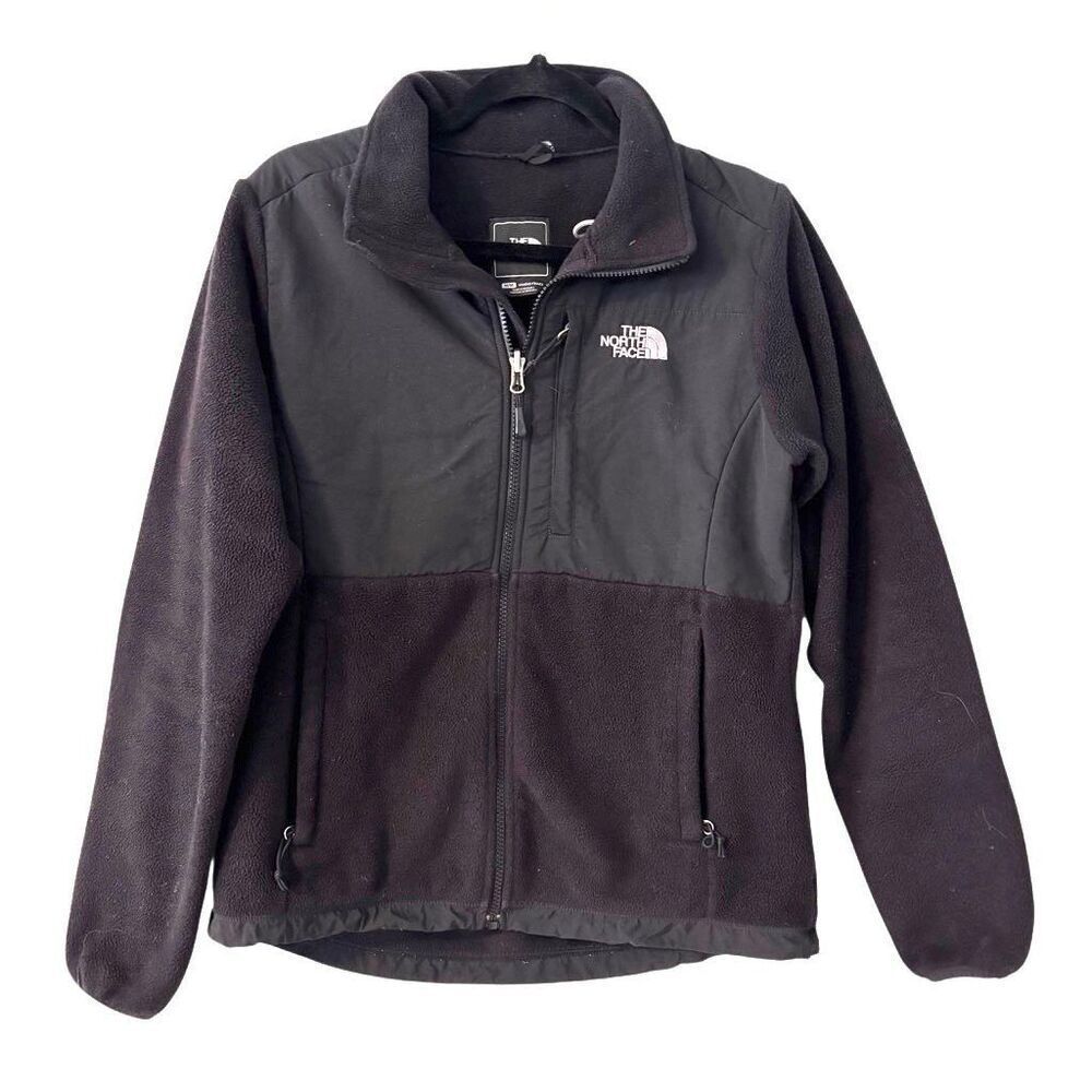 The North Face M black Jacket Women Polartec Full Zip Fleece Softshell Denali